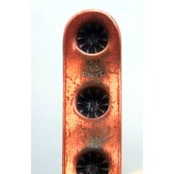 Vintage Copper Stamped Child's Bracelet WIth Design - Picture 2 of 5